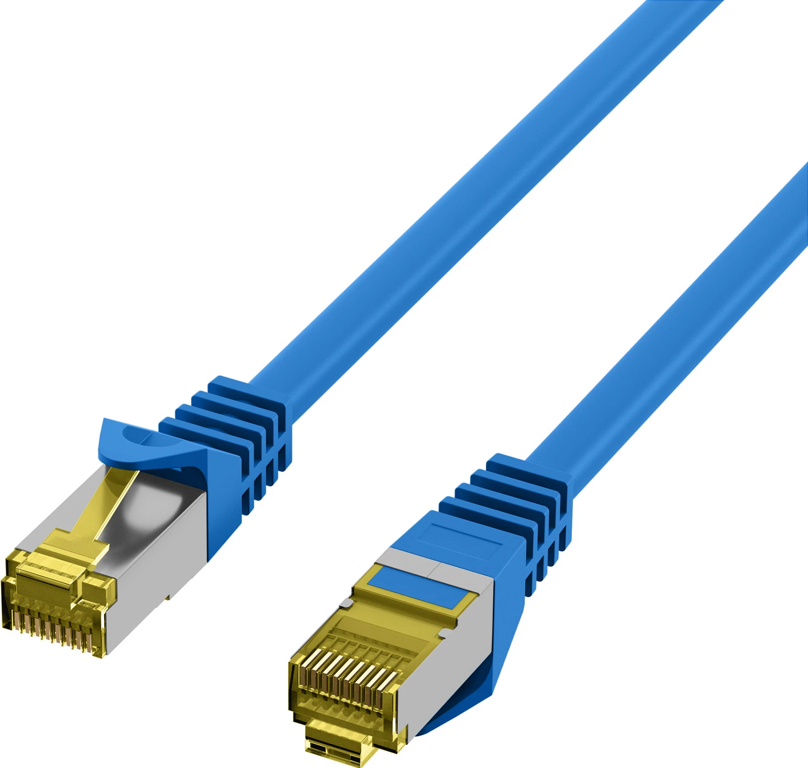 Kabllo rrjeti EFB Elektronik Cat6a S/FTP RJ45 0.15m, PoE, blu
