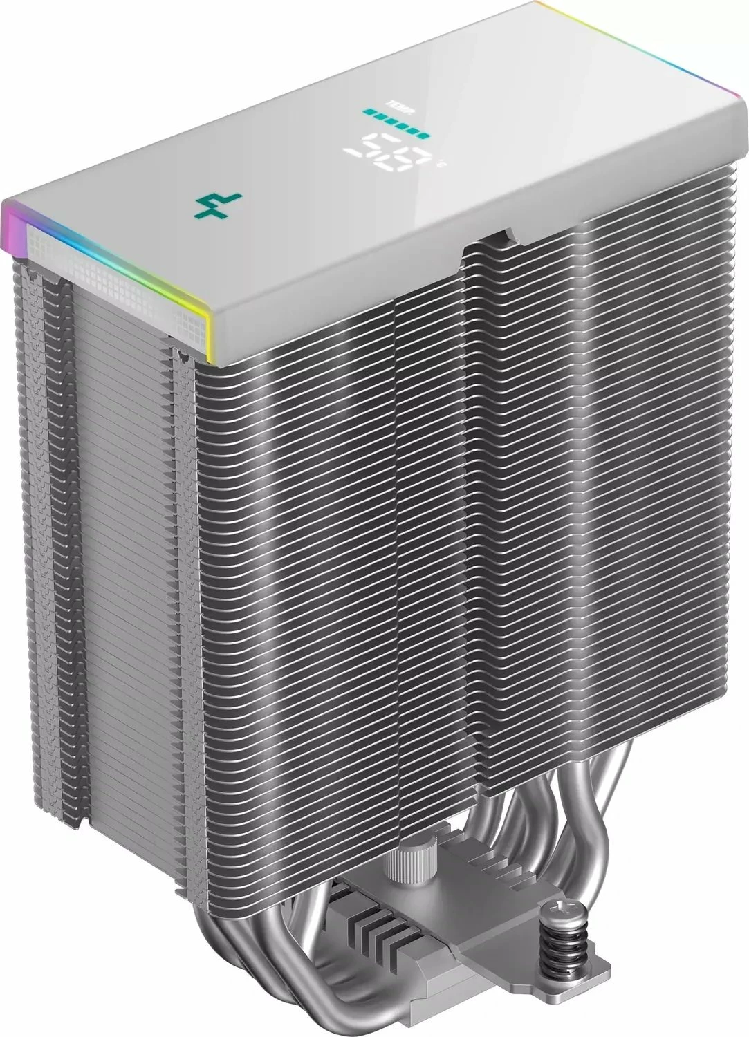 Ftohës CPU Deepcool AK500S Digital SE R-AK500S-WHADMN-GJD, 120mm, ARGB, ekran digital, i bardhë