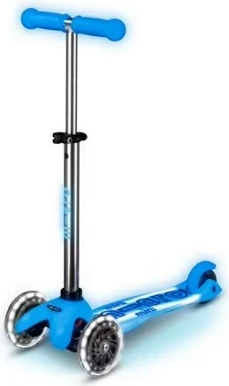 Skuter Micro Mini Micro Deluxe Glow LED Plus, Turquoise