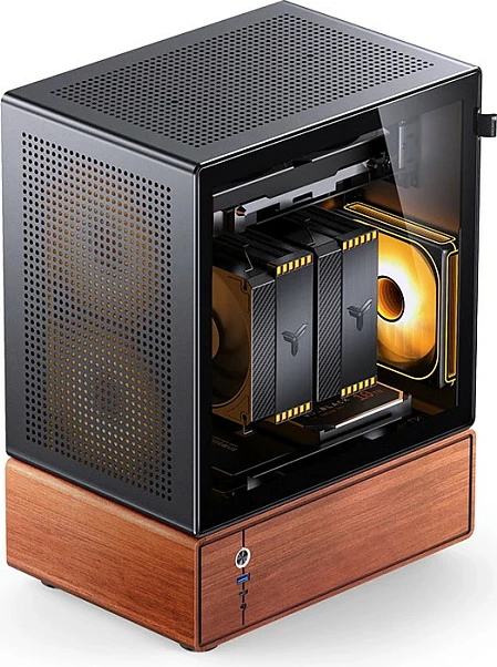 Kasë Jonsbo T7, mATX, Midi-Tower, Tempered Glass, e zezë