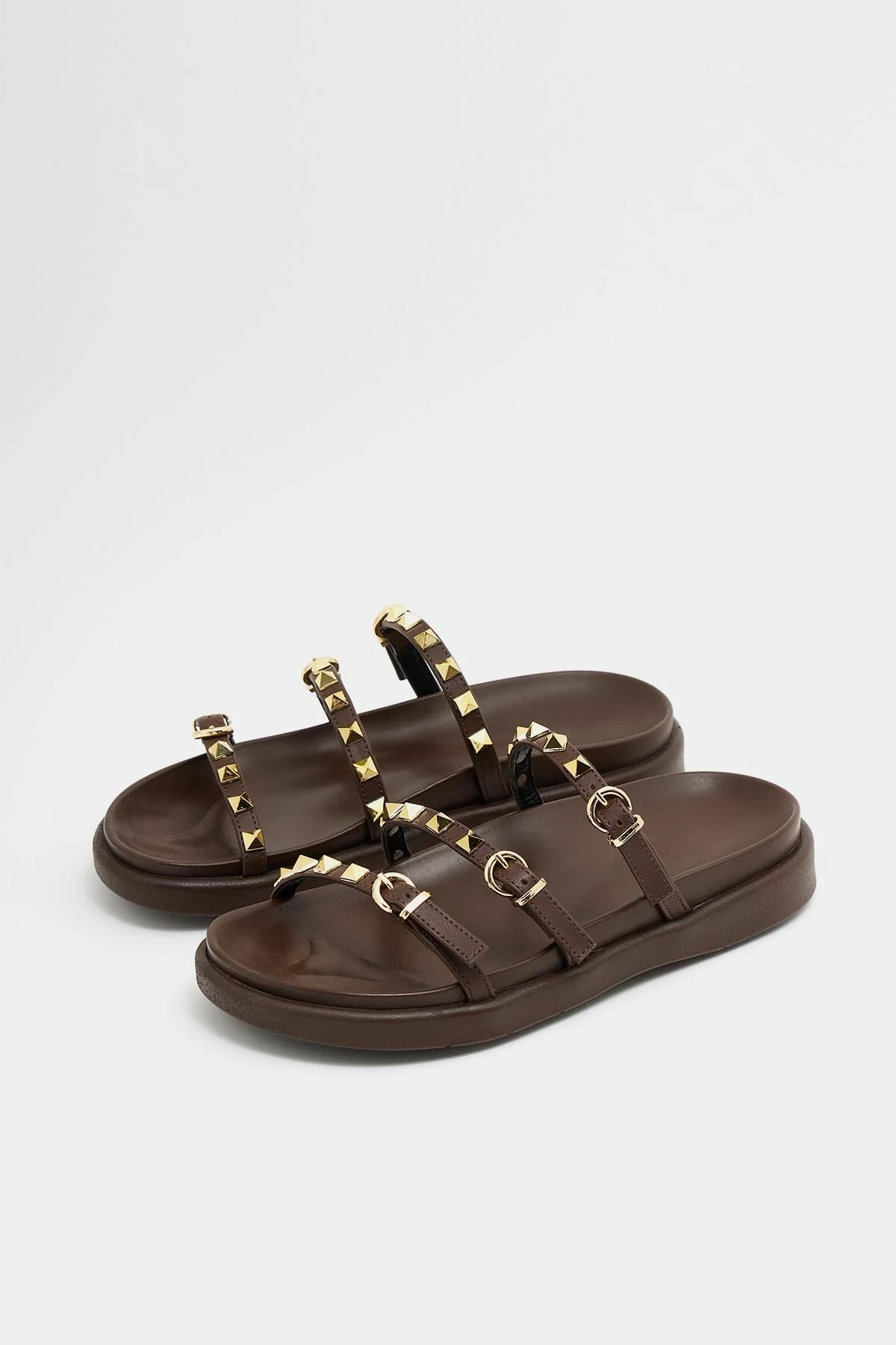 Pantofla për gra, ngjyrë kafe, Jumeon, MK1340125YR20-003