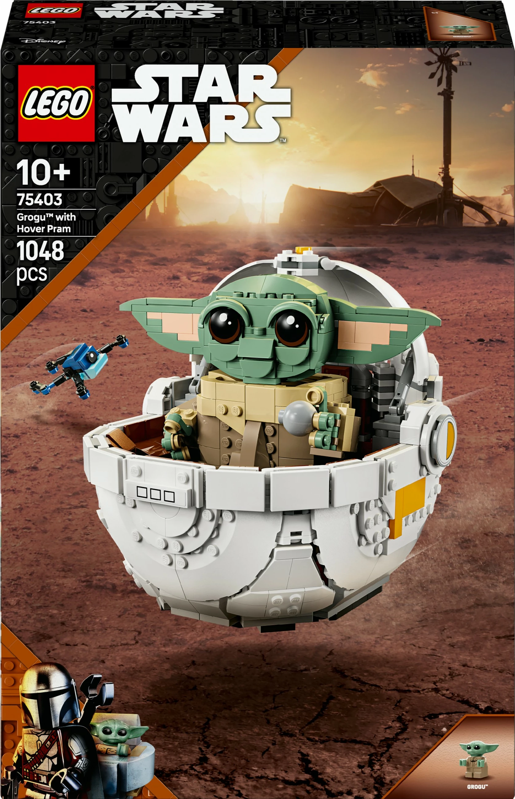 Set ndërtimi LEGO Star Wars Grogu, shumëngjyrësh