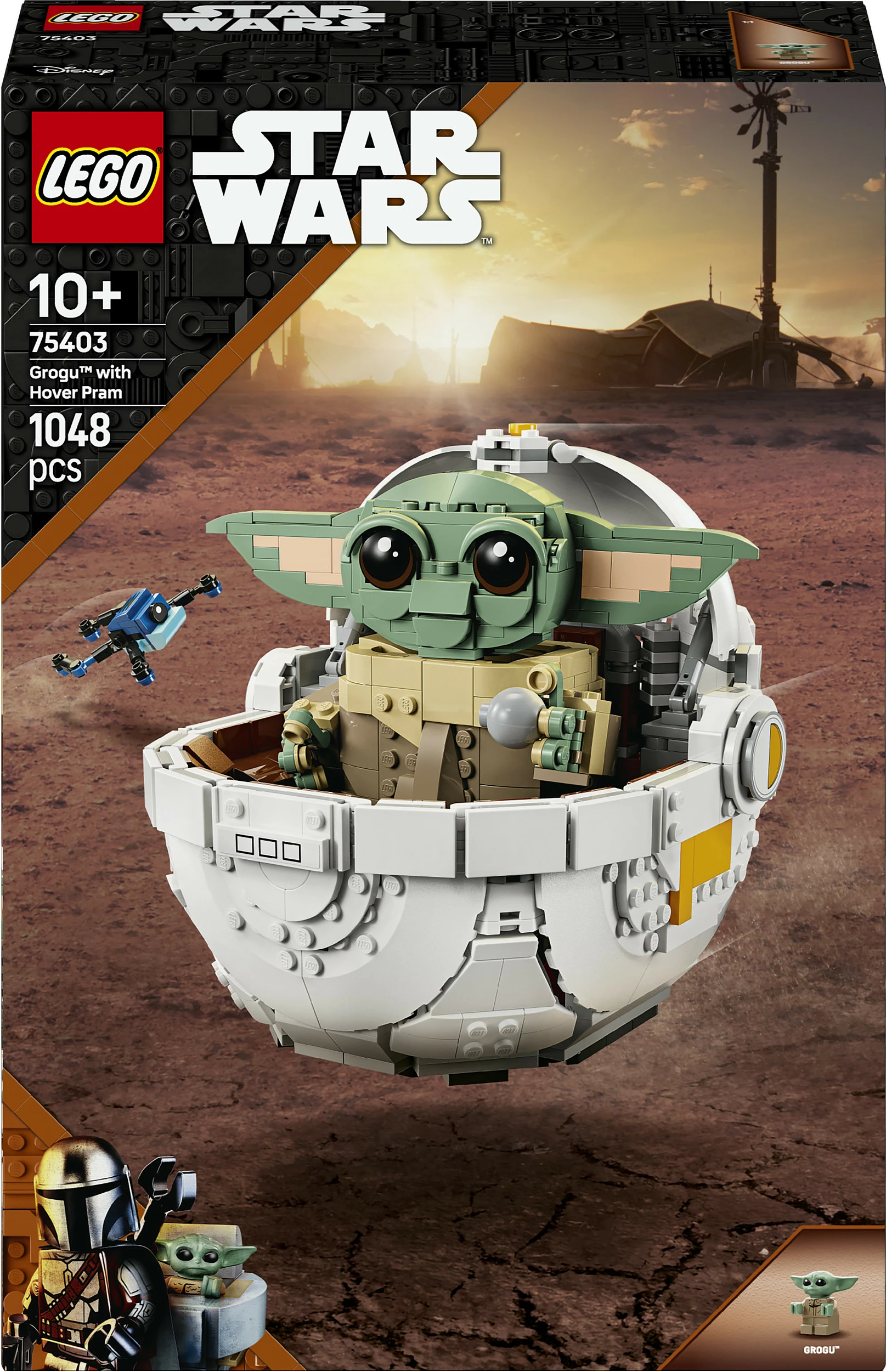 Set ndërtimi LEGO Star Wars Grogu, shumëngjyrësh