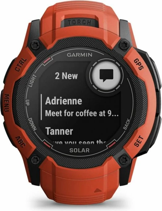 Orë sportive Garmin për femra e meshkuj, e kuqe