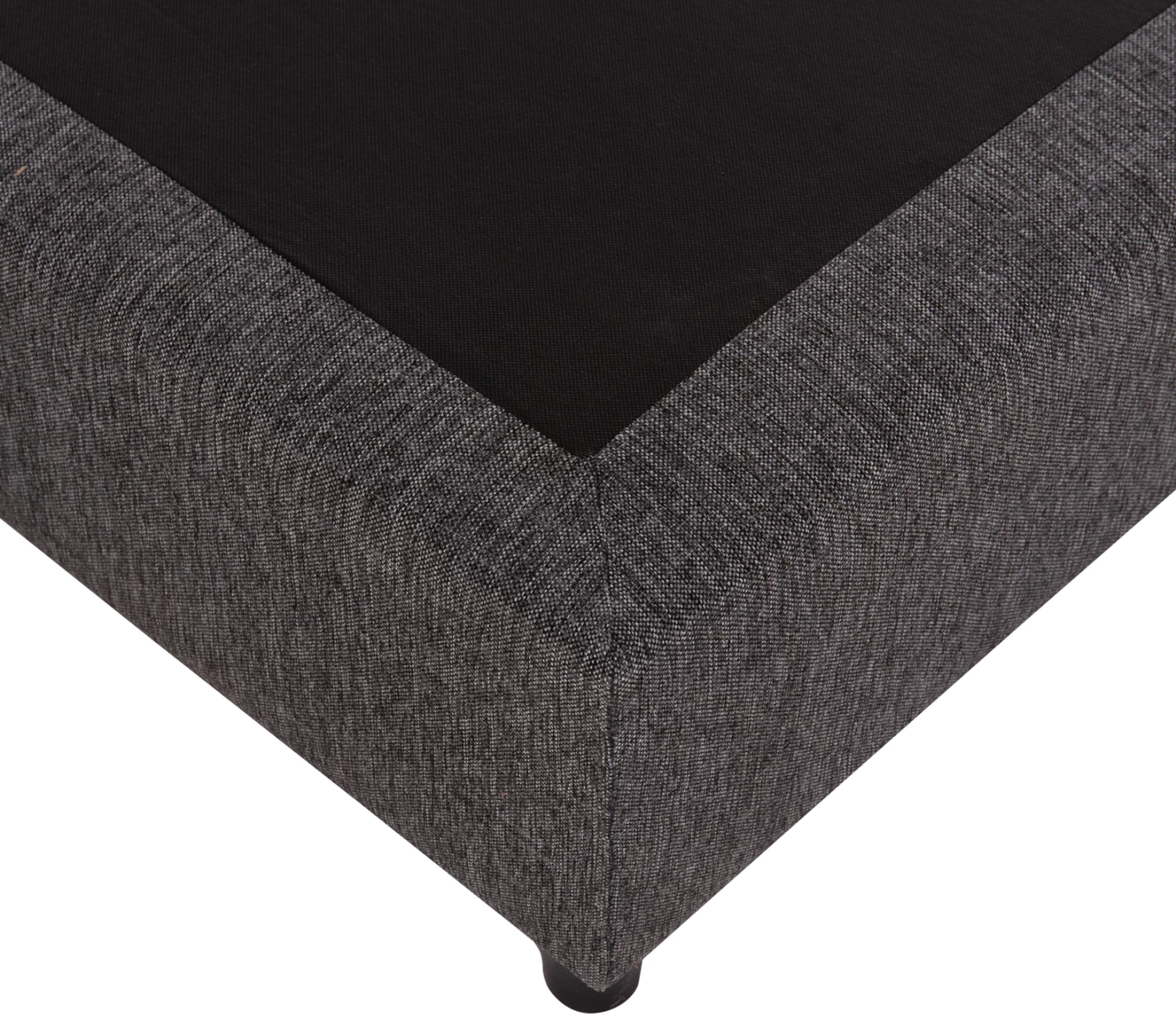 Shtrat njësh SIGGY, stof gri, pa hapësirë magazinimi, për dyshek 90x200cm