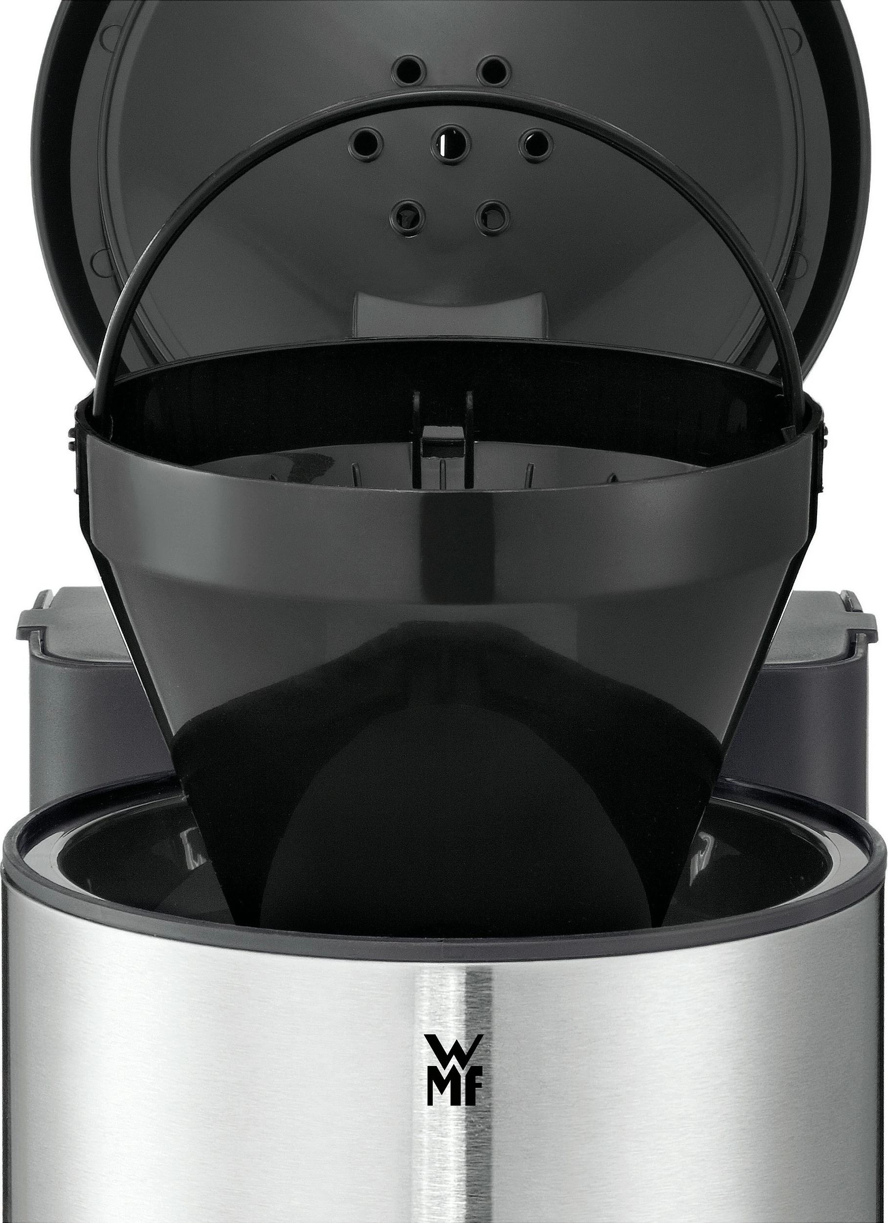 Aparat kafeje me filtër WMF STELIO Aroma 3200000039, 1 L, 8 filxhana, 1000 W, termos, i zi/inox