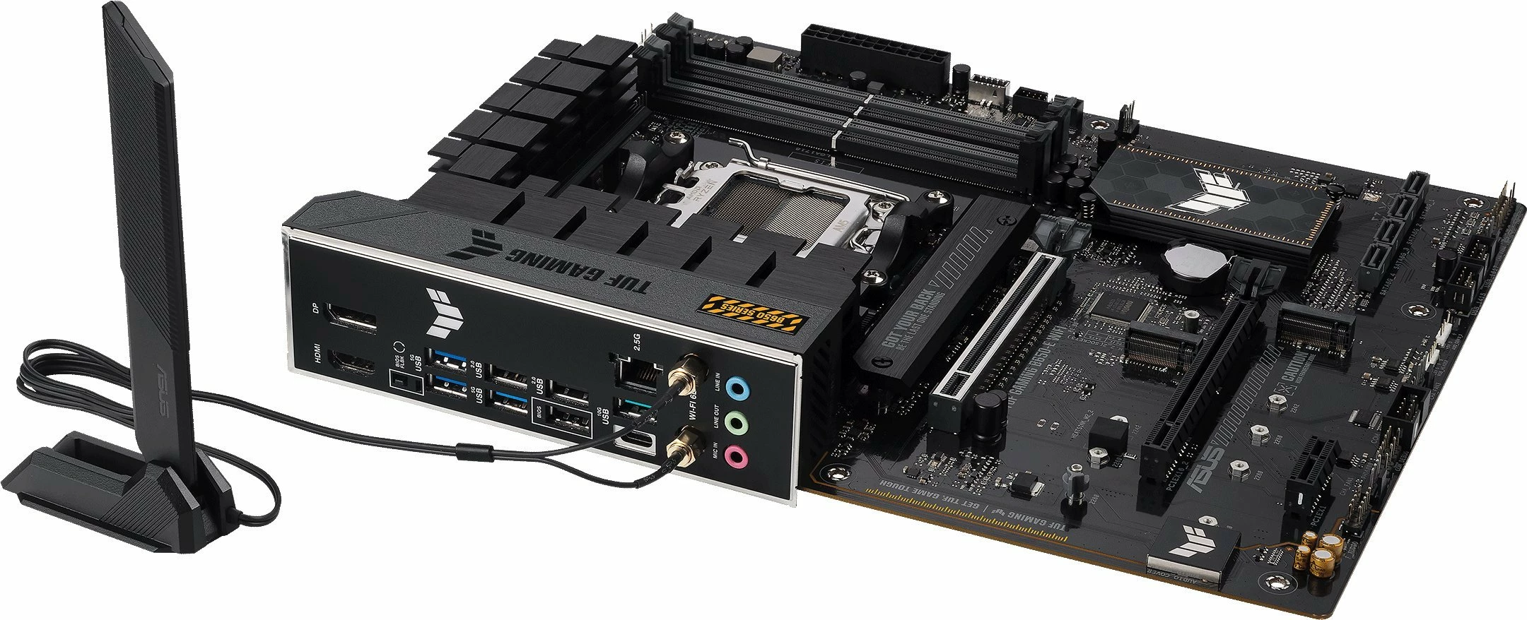 Pllakë amë Asus TUF GAMING B650-E WIFI AM5, ATX, DDR5, Wi‑Fi 6E, Bluetooth, 2.5GbE, e zezë