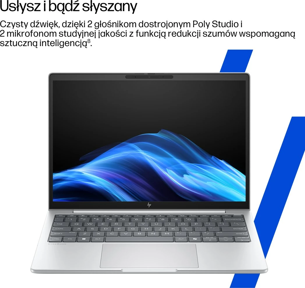 Laptop HP EliteBook 8 G1i Ultra 5 225U, 16", 24GB RAM, 512GB SSD, Glacier Silver