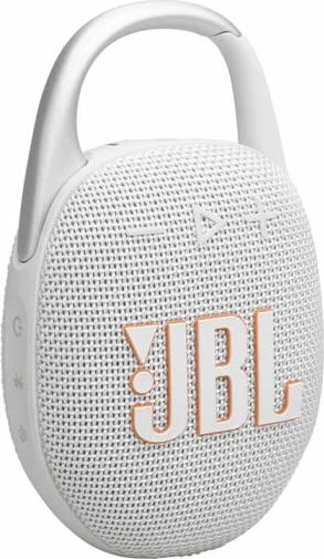 Altoparlant portativ Bluetooth JBL Clip 5, 7 W, Bluetooth 5.3, IP67, deri 15 orë, i bardhë