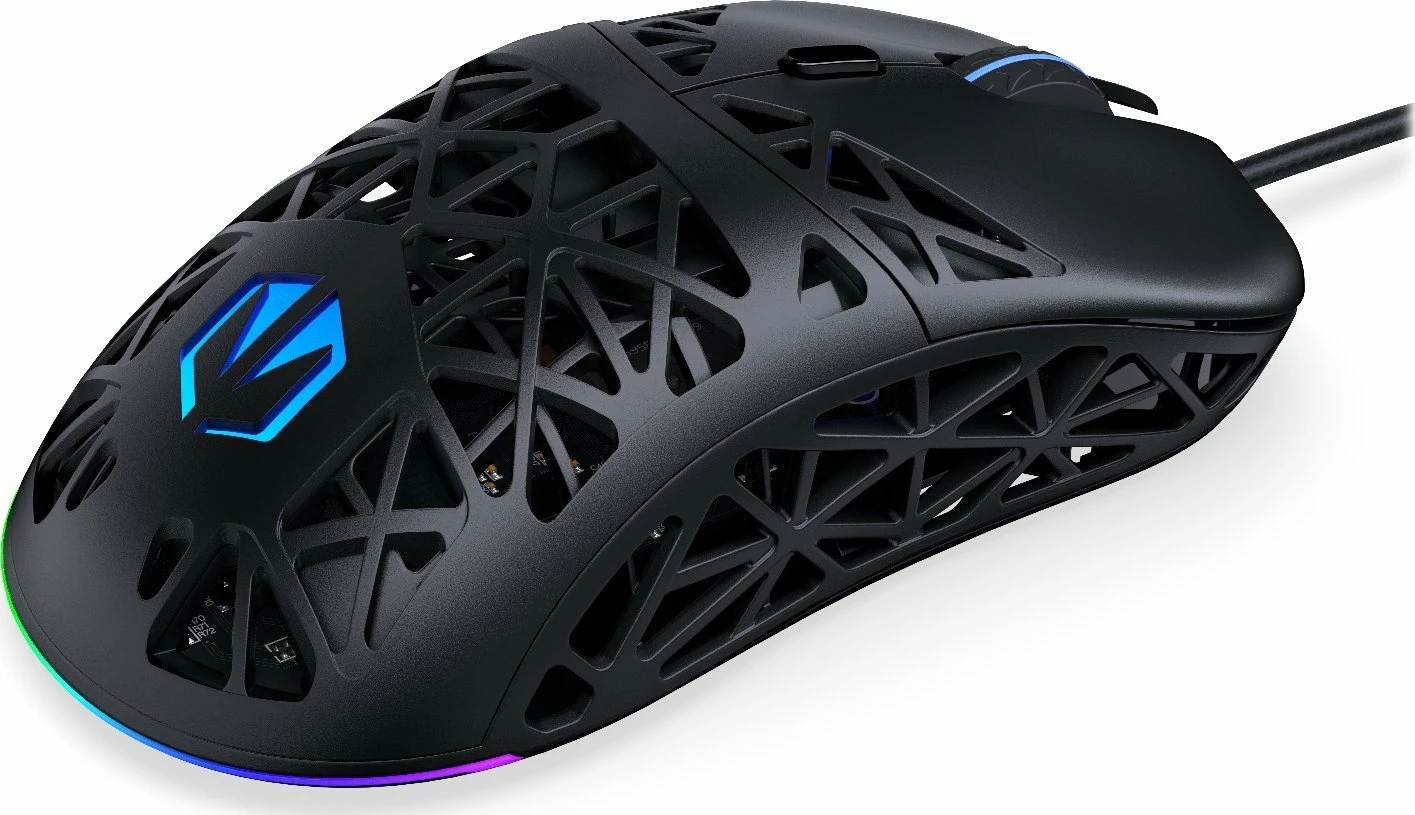 Maus Endorfy LIV EY6A020 12000 DPI USB me kabllo RGB 6 butona, e zezë