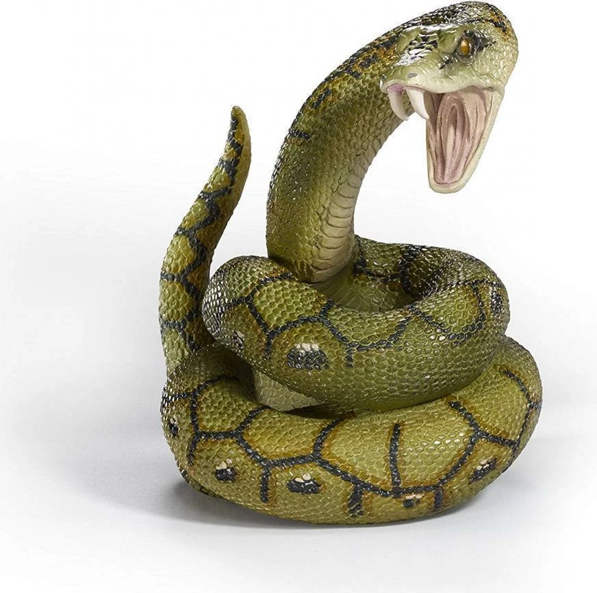 Figurinë koleksionuese NOBLE COLLECTION Harry Potter Magical Creatures Nagini 18.5 cm, e gjelbër, me kuti akrilike