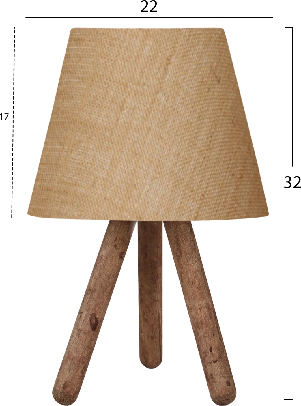 Llambë tavoline moderne, ngjyrë bezhë-kafe, FH7598.01