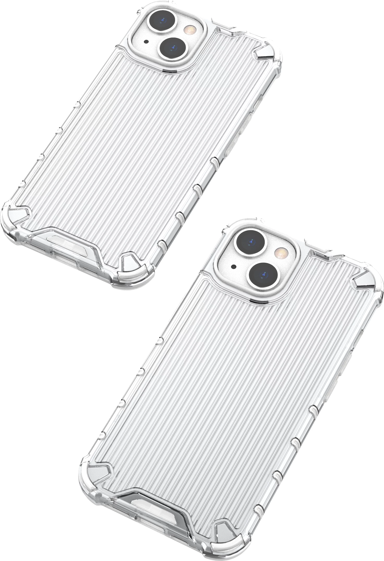 Mbështjellës Hurtel Ombre Protect Case për iPhone 13, rozë-kaltër