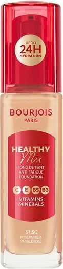Fondatinë Bourjois Healthy Mix Face Foundation 51.5C Rose Vanilla për femra 30ml