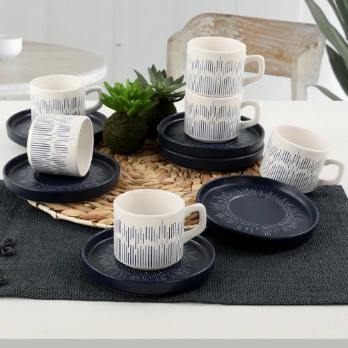 Set filxhanash kafeje (12 copë), Hermia Concept, TC038012F9RXA046100MATCS00
