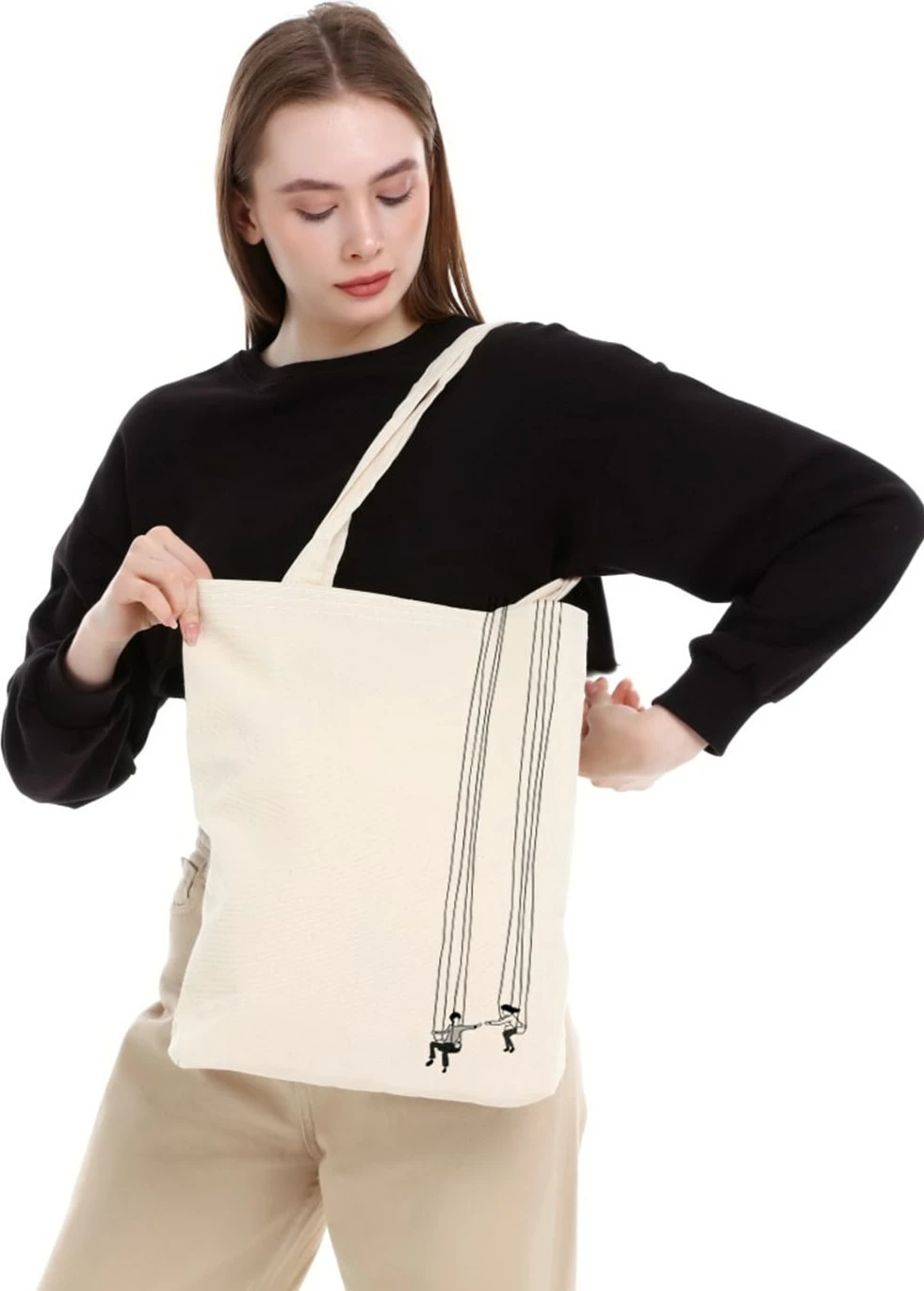 Tote bag Zoozie Bags, krem, 1195