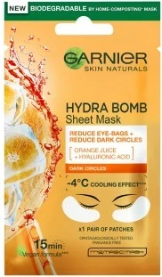Maskë për sy Garnier Skin Tissue Orange Juice, 2 copë