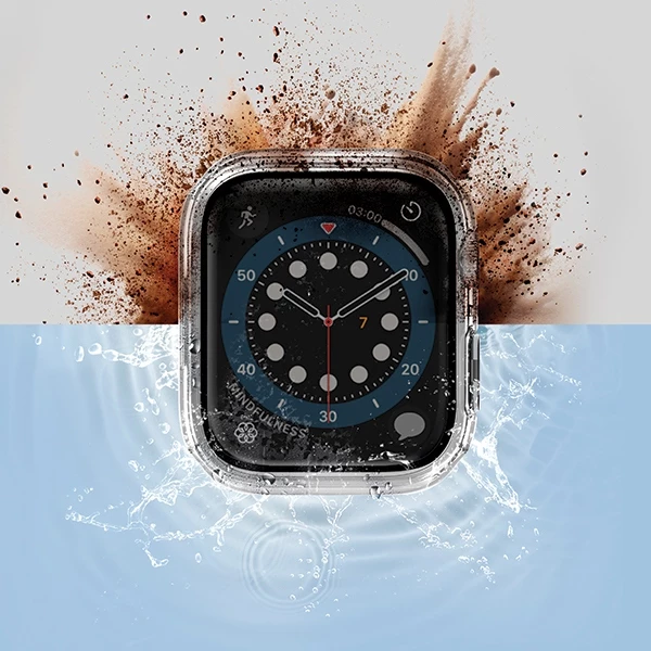 Mbështjellës UNIQ Nautic për Apple Watch Series 7/8/9, 41mm, Transparent