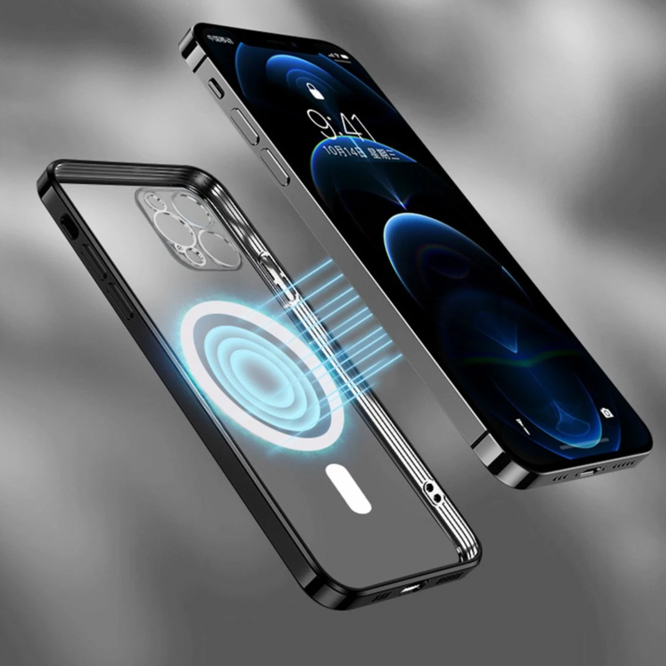 Mbështjellës Wozinsky Electroplated MagSafe për Samsung Galaxy S24 FE, argjend