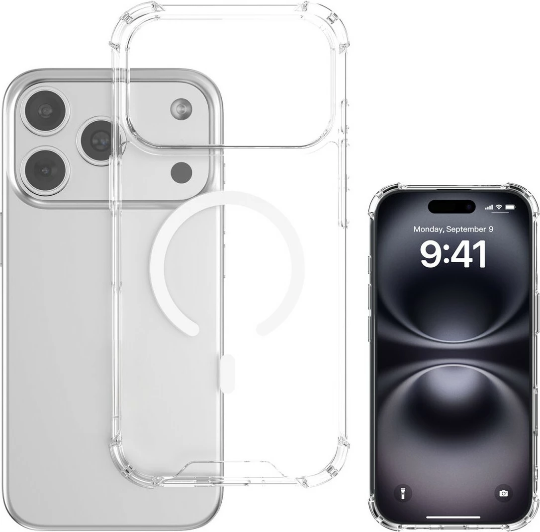 Mbështjellës 4smarts Hybrid Case Ibiza për iPhone 17 Pro Max, transparent