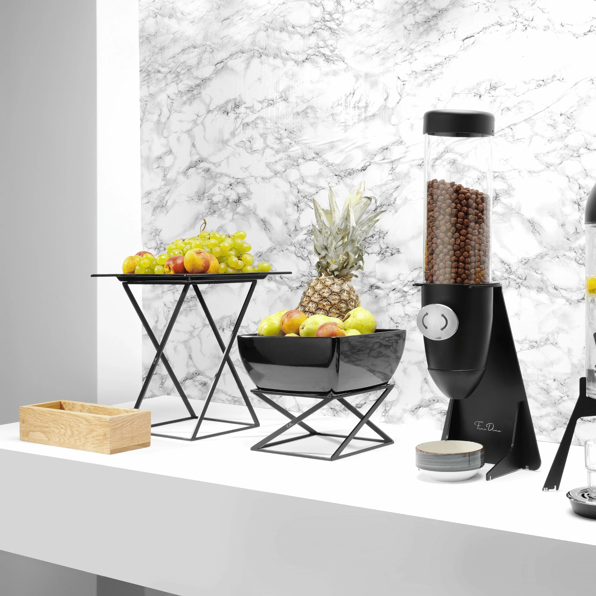 Tas katror melamine, Fine Dine, 171554, 1.9 L, 190x190x90 mm, i zi