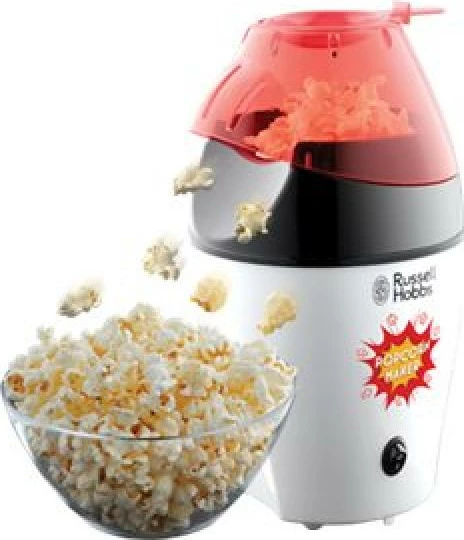 Aparat kokoshkash, Russell Hobbs, Fiesta 24630-56, ajër i nxehtë, 35–50 g, 3 min, e zezë/e kuqe