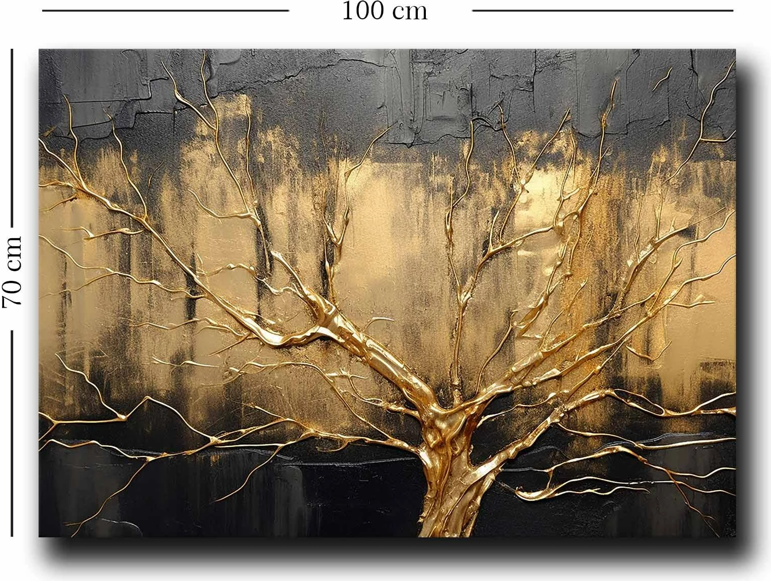 Pikturë dekorative në kanavacë, Wallity, 70100GSC-027, shumëngjyrëshe, 70x100cm