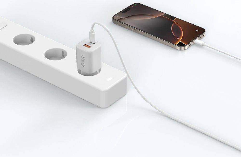 Karikues muri Tech-Protect NCM33W me 2 porta, 33W, i bardhë