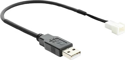 Kabllo adaptor ventilatori DeLOCK USB 2.0 Type-A në 3-pin, 20 cm, e zezë
