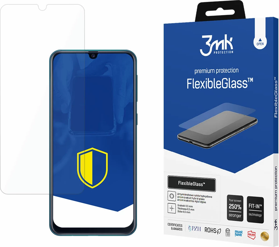 Mbrojtës ekrani 3mk FlexibleGlass për Samsung Galaxy M21, antibakterial, ultra i hollë