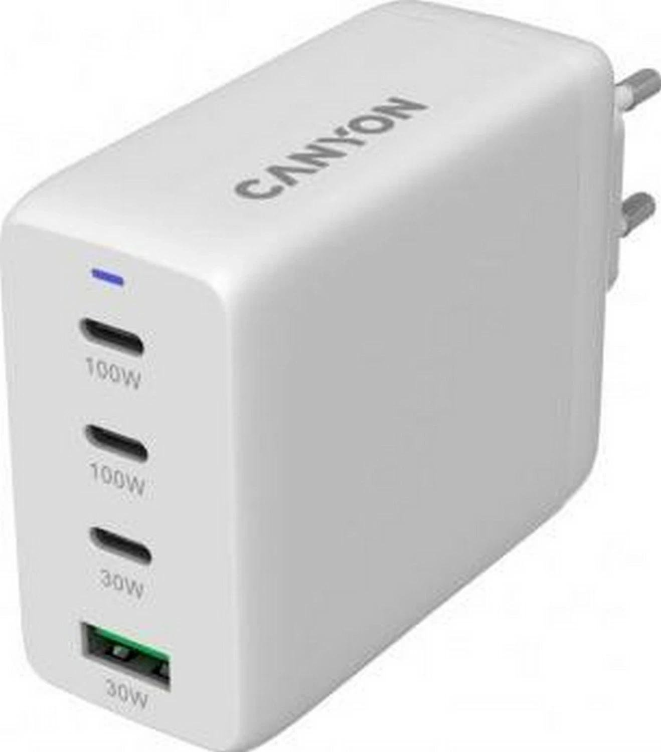 Karikues Canyon CU100ACC, 100W, 3x USB-C, 1x USB-A, i bardhë