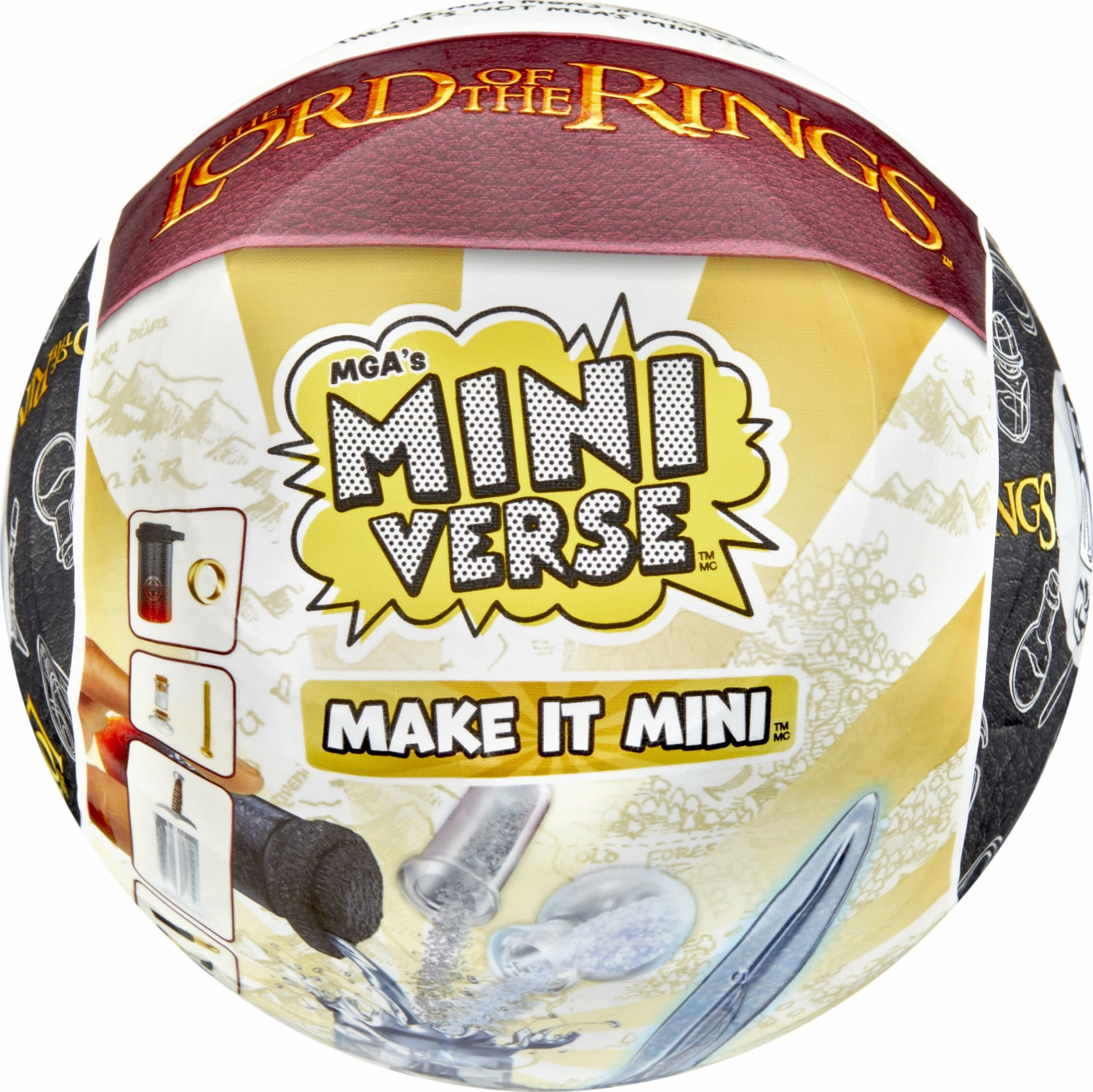 Set miniaturash kreative DIY MGA Miniverse Mini Lord of the Rings, surprizë ball