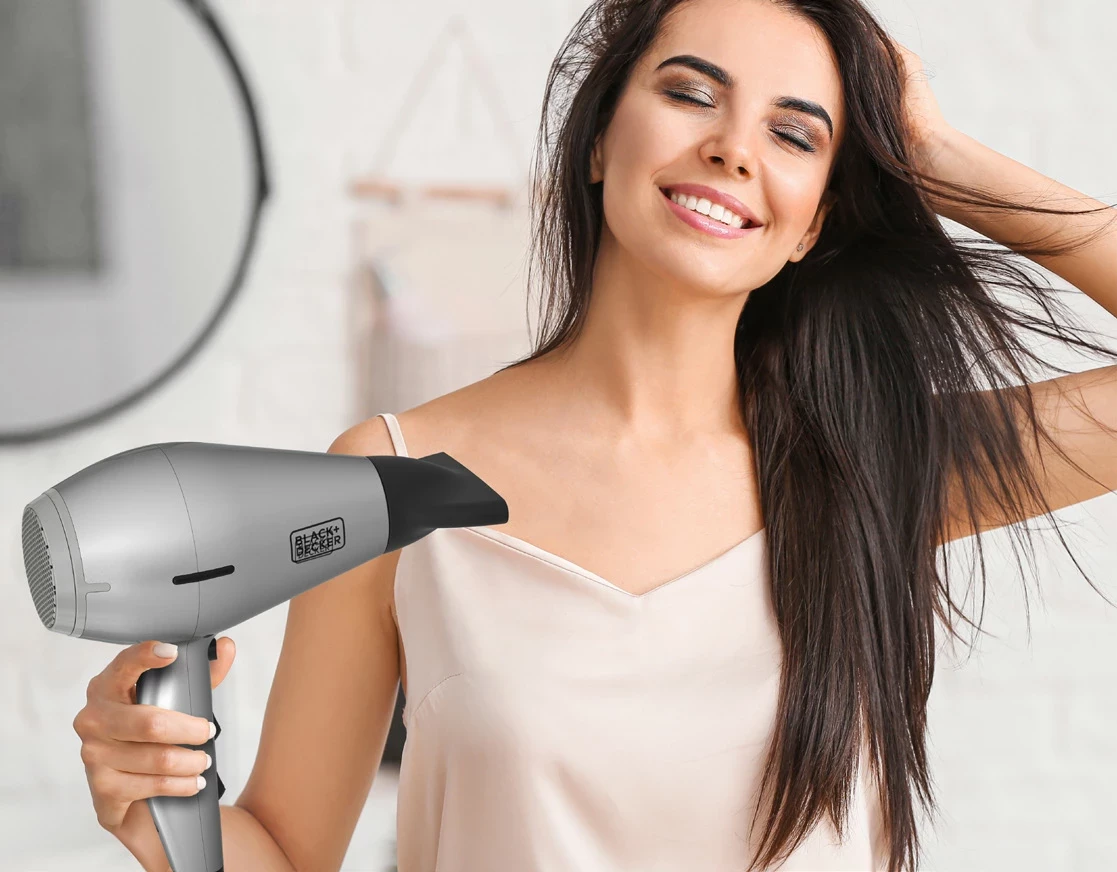 Tharëse flokësh Black&Decker BXHDA2400E 2400W motor AC, jonike, 3 temperatura/2 shpejtësi, e zezë