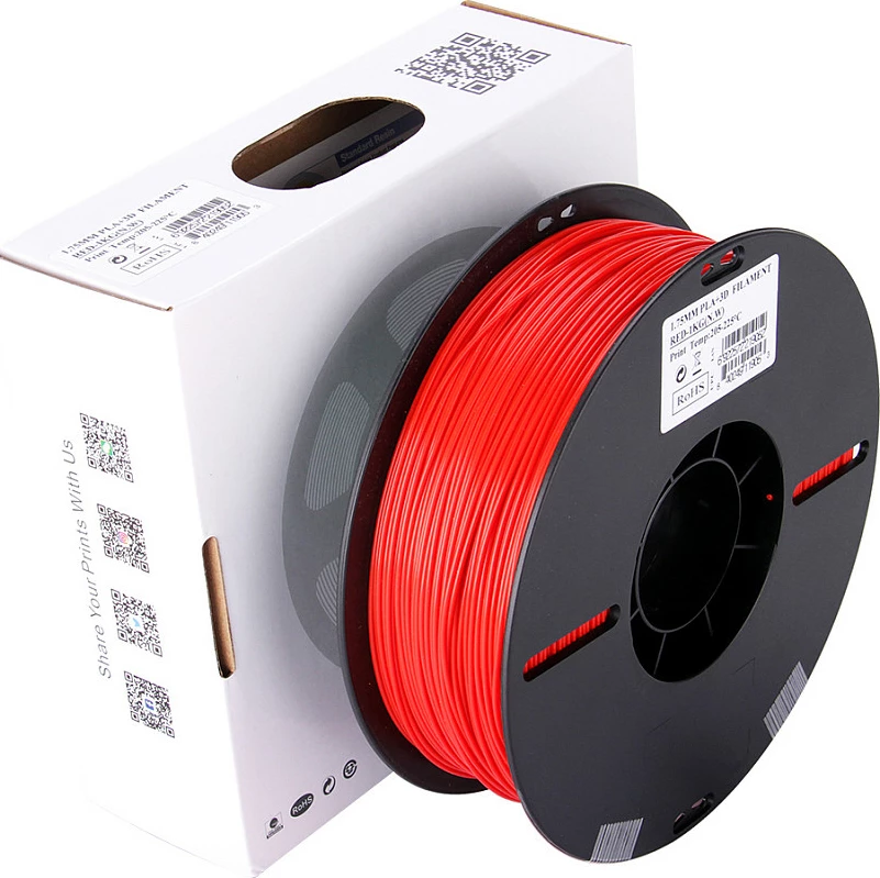 Filament 3D eSun PLA+, 1.75mm, 1kg, i kuq