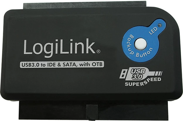 Adapter USB LogiLink AU0028A, USB 3.0 në IDE/SATA, 5 Gbit/s, i zi