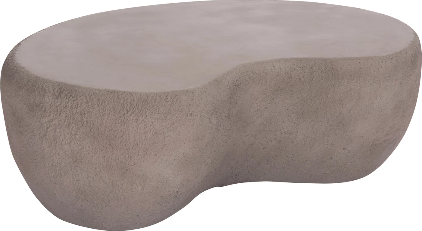 Tavolinë kafeje GERSON, fibër çimento, ngjyrë gri, FH18151.03S, 104x72x40cm