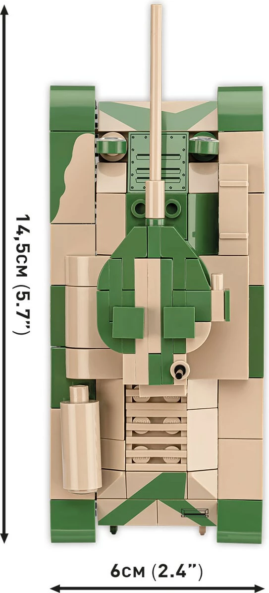 Set lodrash ndërtimi Cobi Klocki 2740 Renault R35, Valentine IX, Panzer I, 595 pjesë