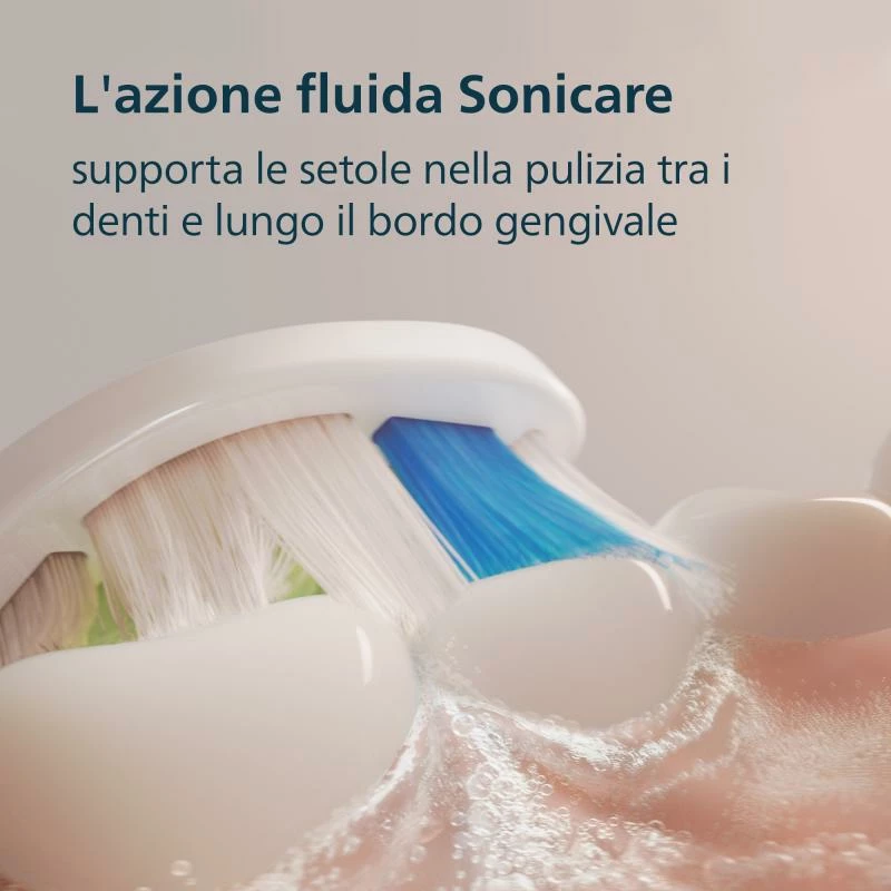 Furçë dhëmbësh elektrike Philips Sonicare 5500 HX7119/01, Duopack 2 copë, me sensor presioni, blu navy dhe e bardhë