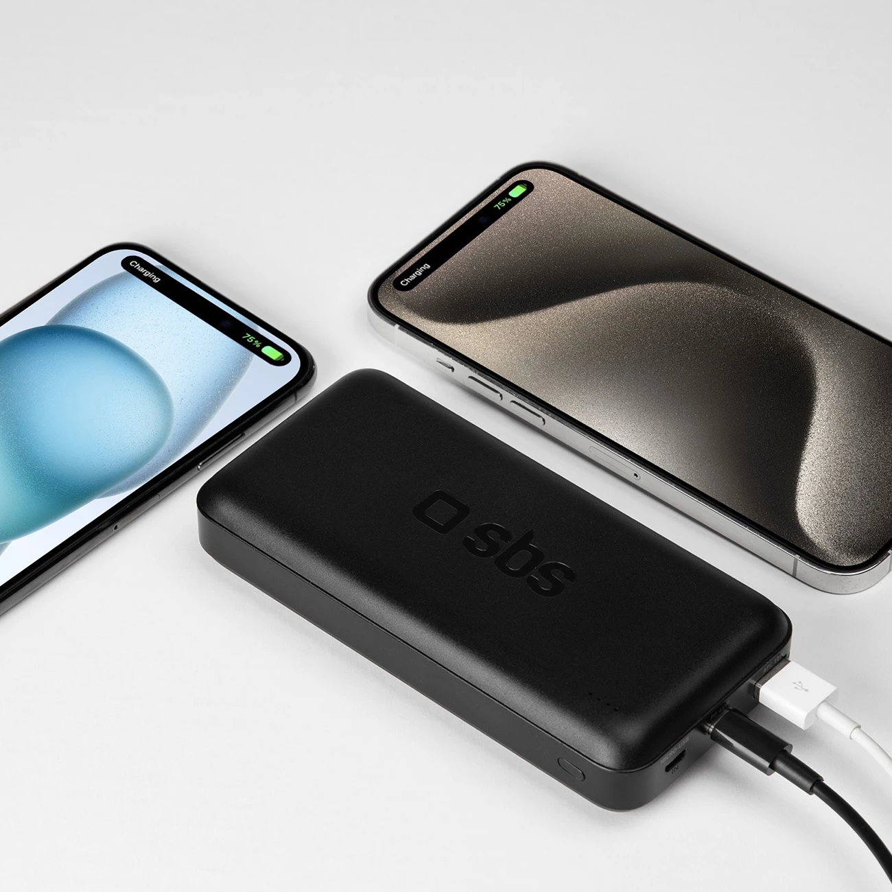 Powerbank SBS TTBB20000PD20K 20000 mAh, 20W PD, USB-C/USB-A/Micro-USB, e zezë
