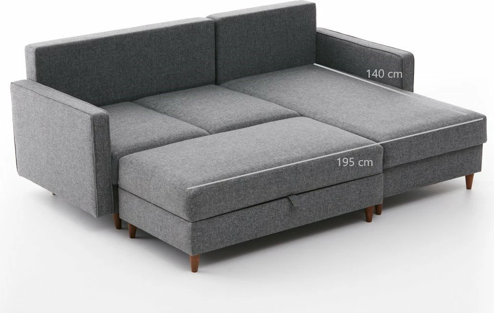 Këndare Eva, gri, Atelier del Sofa, e djathtë