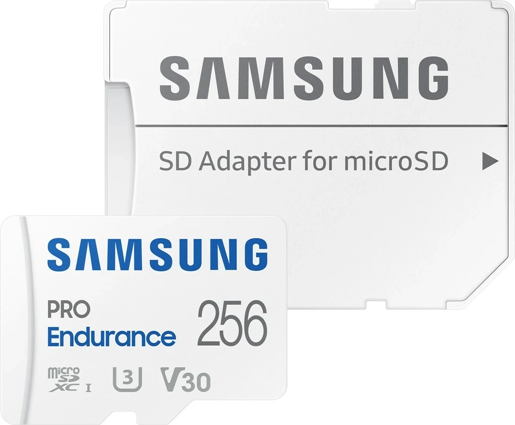 Kartelë memorie Samsung PRO Endurance, 256 GB, microSDXC, e bardhë