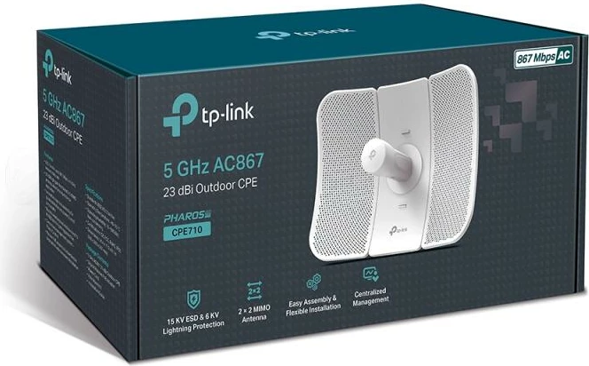 Access point TP-Link CPE710 1Gbps i bardhë