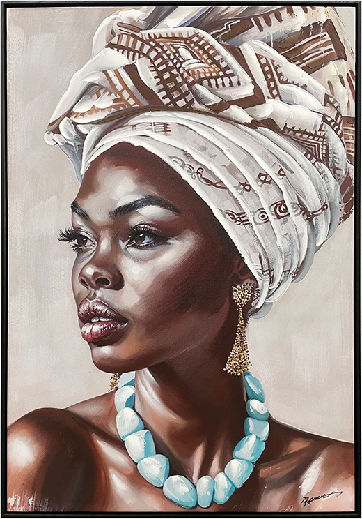 Pikturë në kanavacë Zaira, me kornizë, 70x3.5x100cm