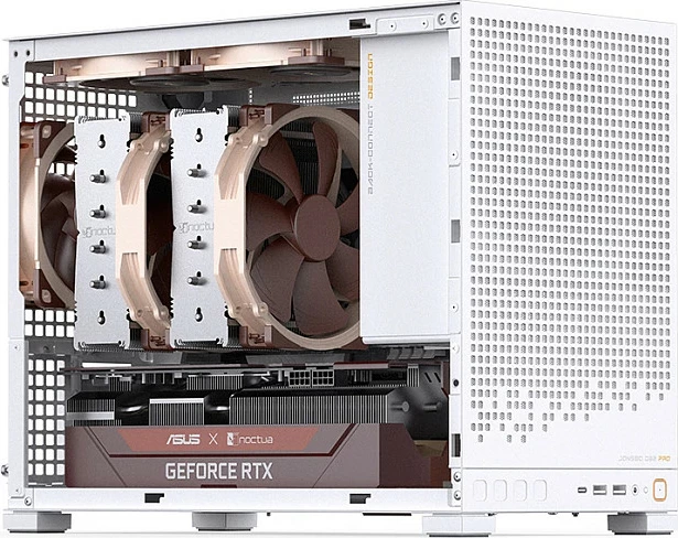 Kasë Jonsbo D32 PRO, mini mATX, xham i kalitur, e bardhë