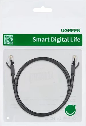 kabllo LAN UGREEN 20162, Cat6 UTP, 5m, RJ45, e zezë, polybag