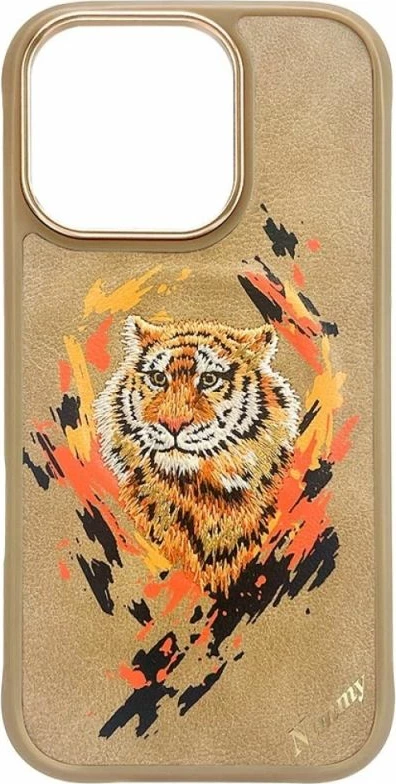 Kapak MagSafe Nimmy Tiger për iPhone 16 Pro Max, kafe