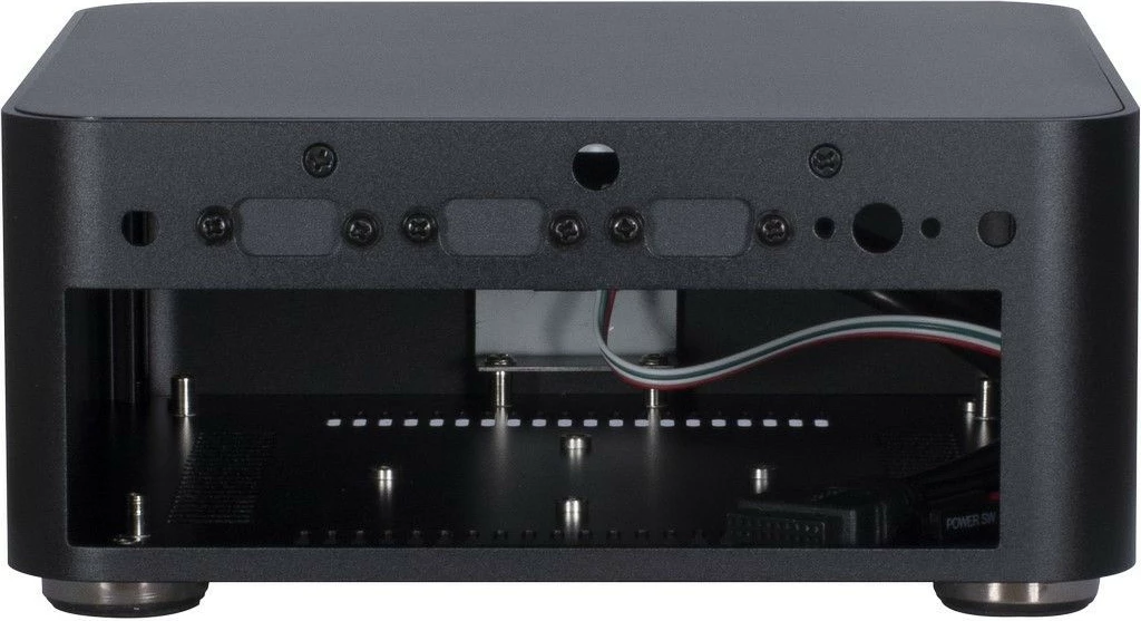 Kasë Inter-Tech A80, ITX, Small Form Factor, alumini, e zezë