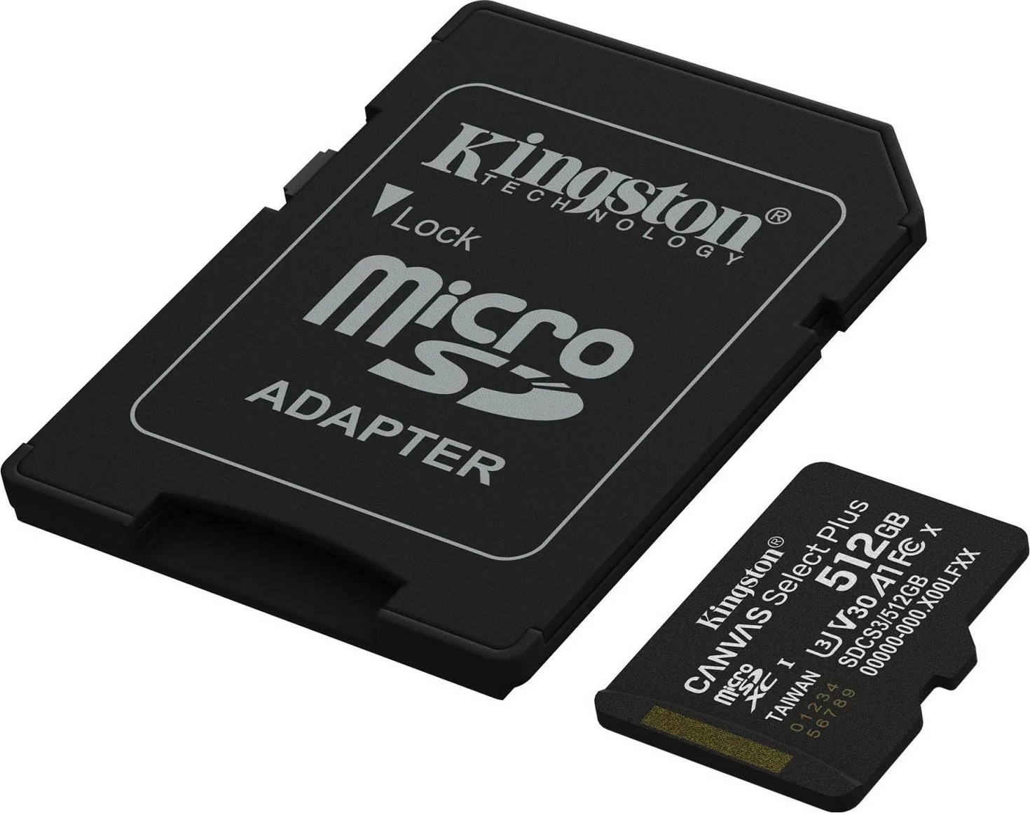 Kartelë memorje Kingston Canvas Select Plus microSD Gen3 512GB me adapter SD