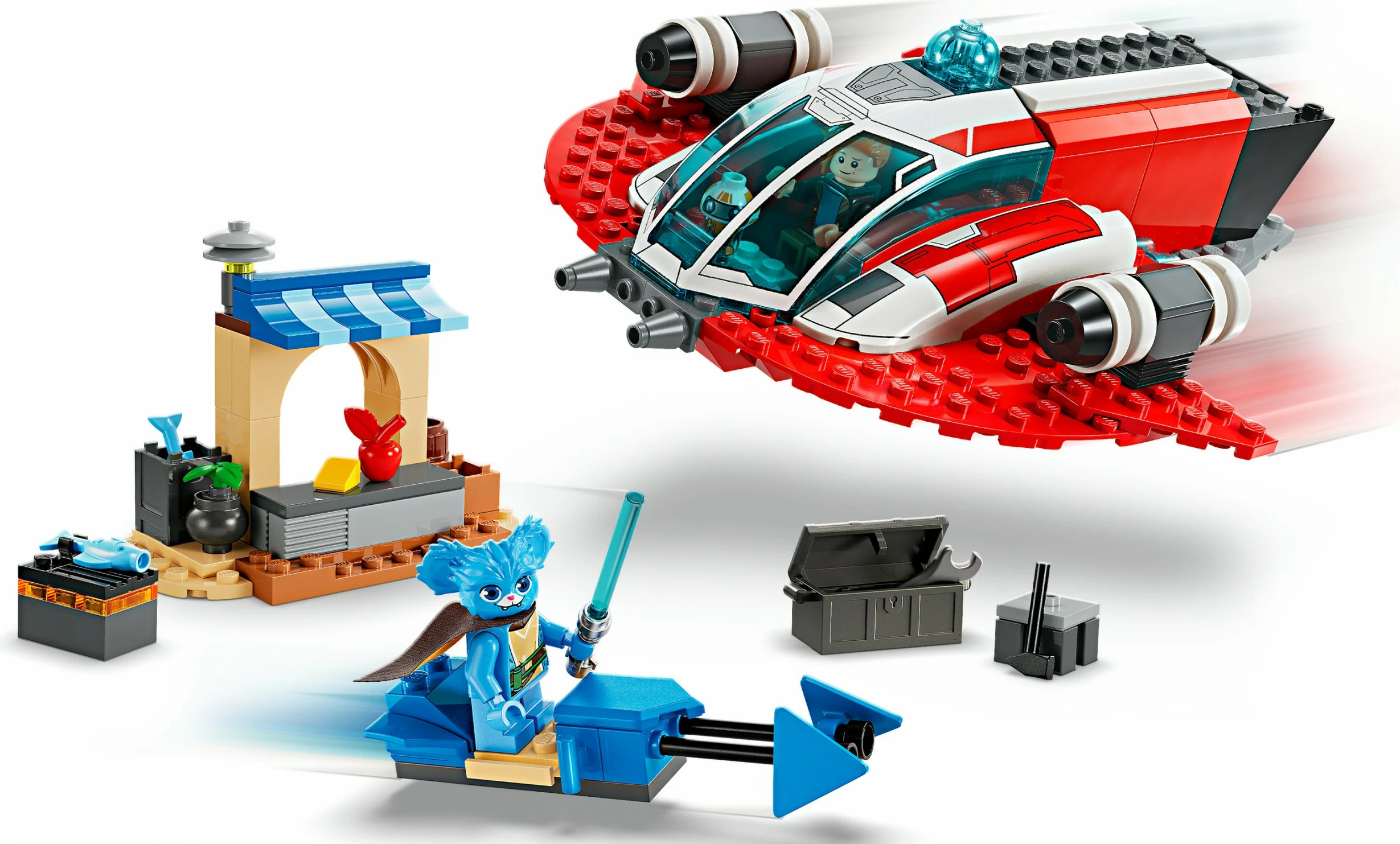 Set ndërtimi LEGO Star Wars The Crimson Firehawk 136 pjesë, multikolor