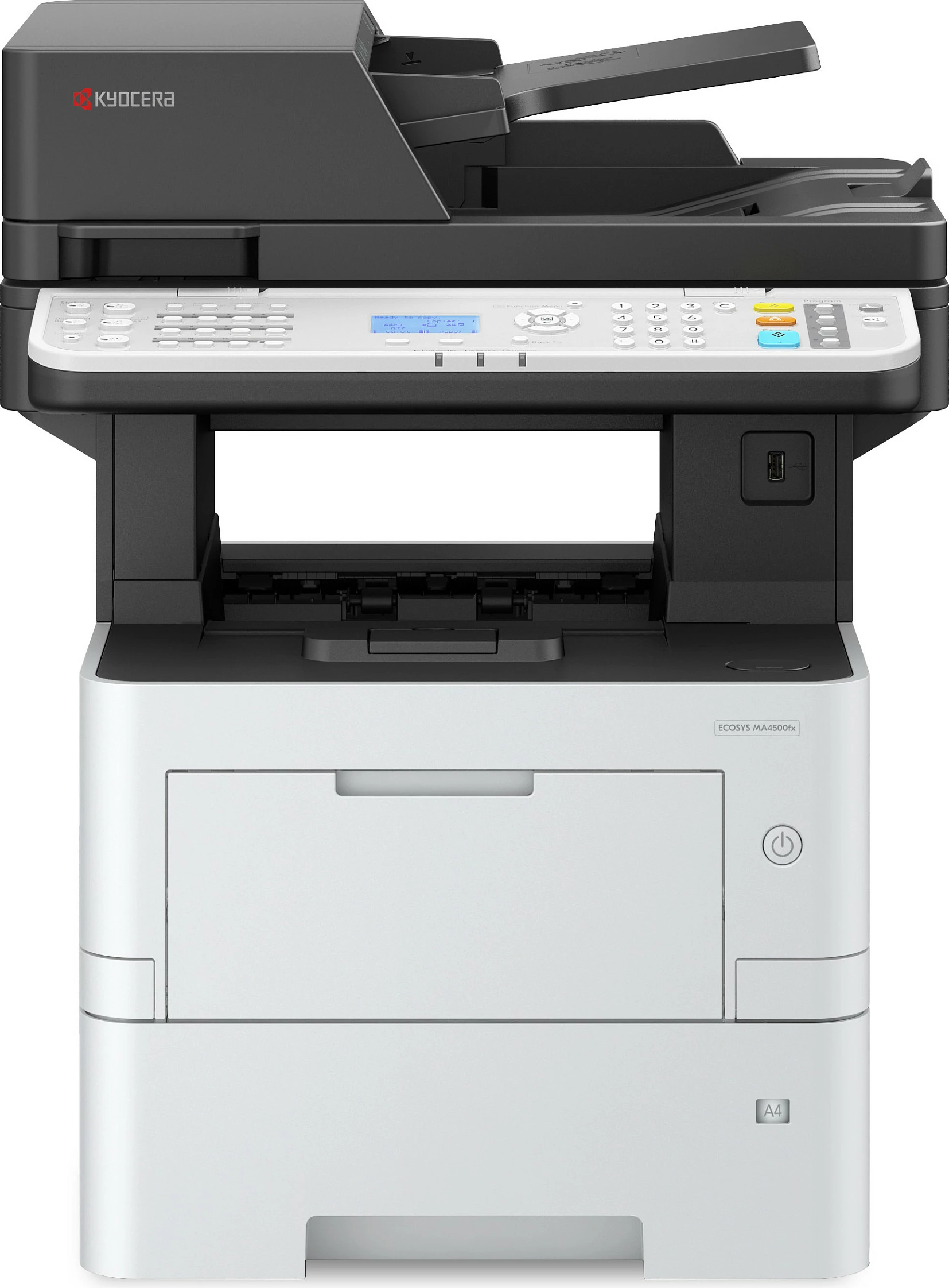 Printer multifunksional laser mono Kyocera ECOSYS MA4500fx, A4, duplex, 1200x1200 DPI, bardhë/zi